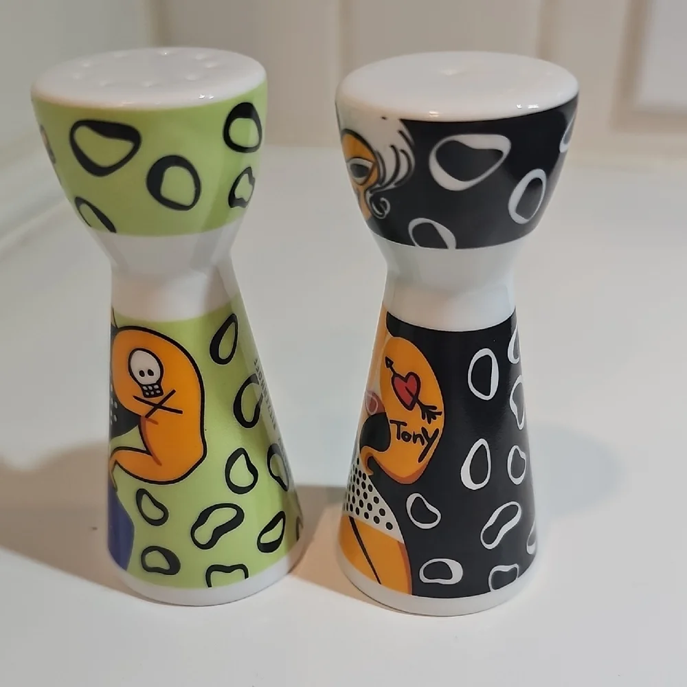 VHTF Ritzenhoff Michal Shalev Salt & Pepper Shaker Set Pop Art